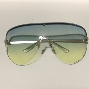 Aviator Blue Yellow Tint Sunglasses